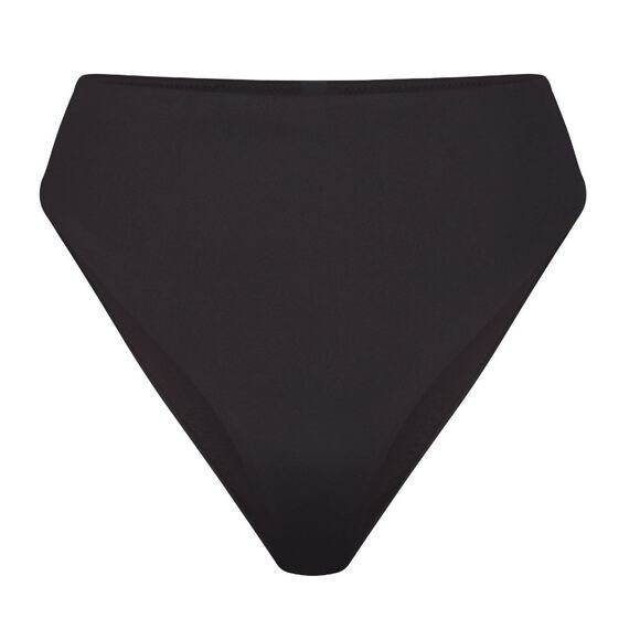 SKIMS Black Onyx Signature Swim Mid Waist Bottoms NWT Women's Size XS - Picture 4 of 7